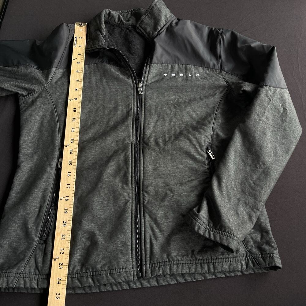 Tesla Womens Softshell Jacket Medium Full Zip Gra… - image 8